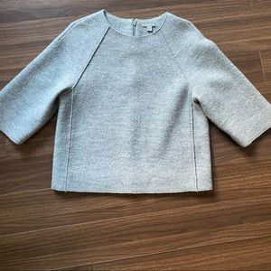 COS Light Gray Wool Top Sz 2
